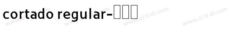 cortado regular字体转换
